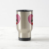 I Herz-Socken-Affe-Reise-Tasse Reisebecher (Mittel)