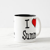 I Herz-Sommer Zweifarbige Tasse (VorderseiteRechts)