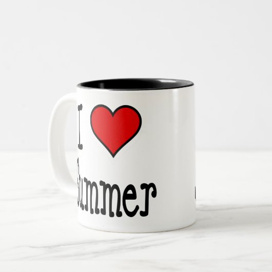 I Herz-Sommer Zweifarbige Tasse (Vorderseite Links)