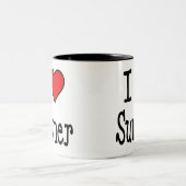 I Herz-Sommer Zweifarbige Tasse (Mittel)