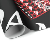 I Herz Spam-Schwarzes Geschenkpapier (Rolleneckpunkt)