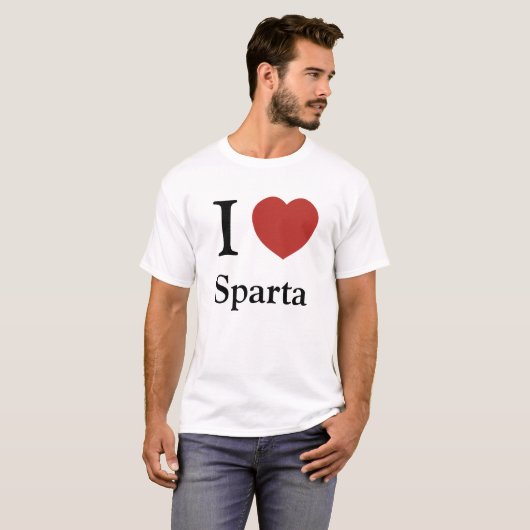 I Herz Sparta T-Shirt (Vorne ganz)