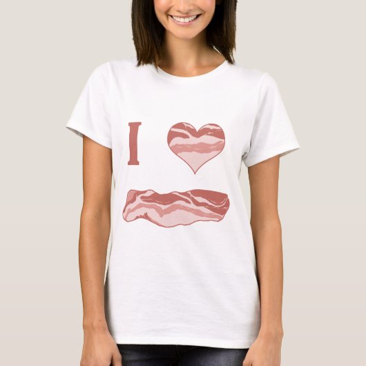 I Herz-Speck T-Shirt (Vorderseite)