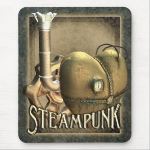 I Herz Steampunk Mousepad