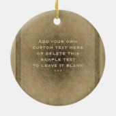 I Herz Steampunk personalisierte Verzierung Keramik Ornament (Hinten)