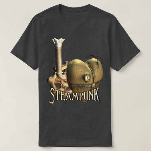 I Herz Steampunk T-Shirt (Design vorne)