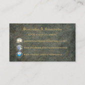 I Herz Steampunk Visitenkarten Visitenkarte (Rückseite)