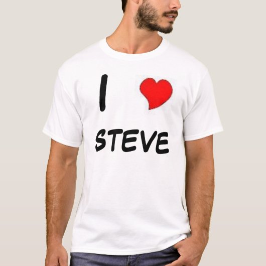 I Herz Steve T-Shirt (Vorderseite)