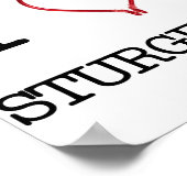 I [Herz] Sturgeon Poster (Ecke)