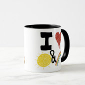 I Herz Sunshines und Regenbogen Tasse (VorderseiteRechts)