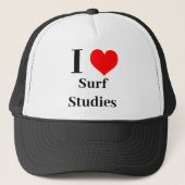 I Herz Surf Studien Truckerkappe (Vorderseite)
