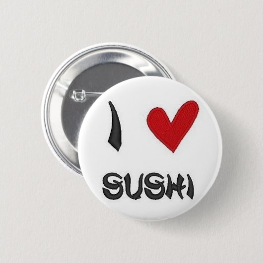 I Herz-Sushi Button (Vorne & Hinten)