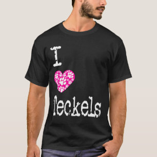 I Herz Teckels Liebe Dackel Teckel Dog Rassen T-Shirt