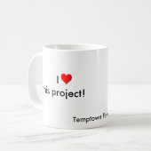 I (Herz) Temptown Kaffeetasse (Vorderseite Links)