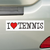 I HERZ-TENNIS AUTOAUFKLEBER (Auf Auto)