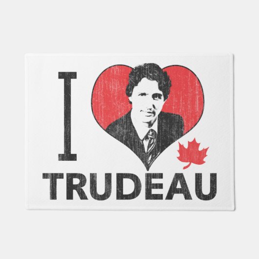 I Herz Trudeau Fußmatte (Vorderseite)
