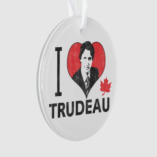 I Herz Trudeau Ornament (Vorderseite)