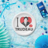 I Herz Trudeau Pappteller (Party)