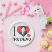 I Herz Trudeau Pappteller (Party)
