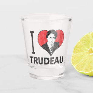 I Herz Trudeau Schnapsglas