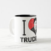 I Herz Trudeau Zweifarbige Tasse (Vorderseite Links)