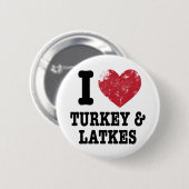 I Herz-TruthähneLatkes Button (Vorne & Hinten)