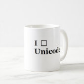 I (Herz) Unicode (Seitenversion) Kaffeetasse (VorderseiteRechts)