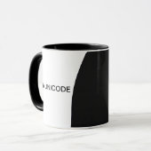 I (Herz) UNICODE Tasse (Black&White) (Vorderseite Links)