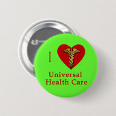 I Herz-universelle Gesundheitswesen-Abdeckung Button (Vorne & Hinten)