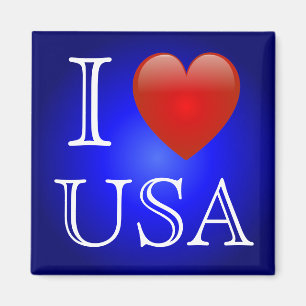 I Herz USA-Magnet Magnet