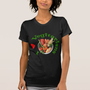 I Herz-Vegetarier T-Shirt