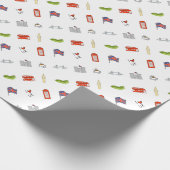 I Herz Vereinigtes Königreich, britische Liebe, Geschenkpapier (Ecke)