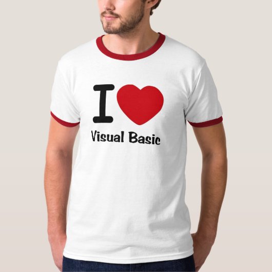 I Herz Visual Basic T-Shirt (Vorderseite)