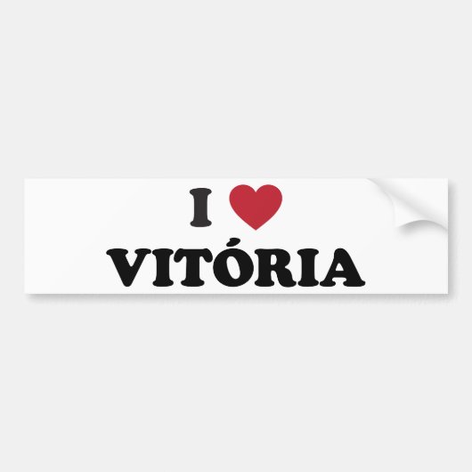 I Herz Vitória Brasilien Autoaufkleber (Vorne)