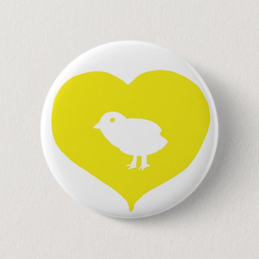 I Herz-Vogel-Button Button (Vorderseite)