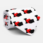 I Herz Washington Krawatte (Gerollt)