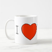 I Herz WeHo Kaffeetasse (Links)