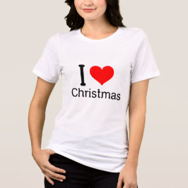 I (Herz) Weihnachten Tri-Blend Shirt
