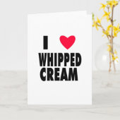 I Herz WHIPPED CREAM Karte (Gelbe Blume)