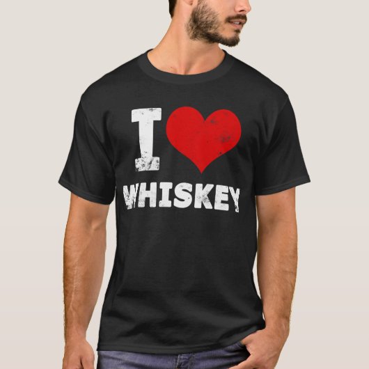 I Herz-Whisky T-Shirt (Vorderseite)