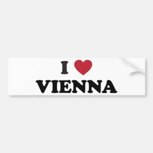 I Herz Wien Österreich Autoaufkleber