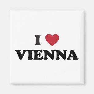I Herz Wien Österreich Magnet