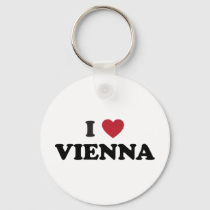 I Herz Wien Österreich Schlüsselanhänger