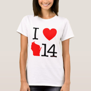 I Herz Wisconsin 14 T-Shirt