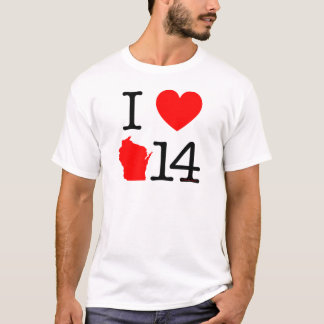 I Herz Wisconsin 14 T-Shirt