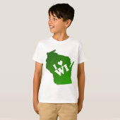 I Herz Wisconsin T-Shirt (Vorne ganz)