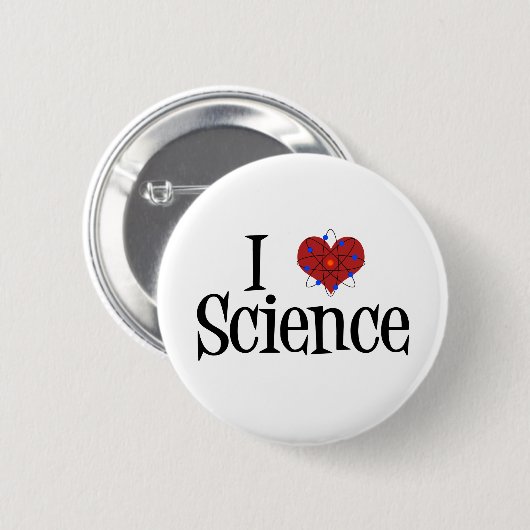 I Herz-Wissenschaft Button (Vorne & Hinten)