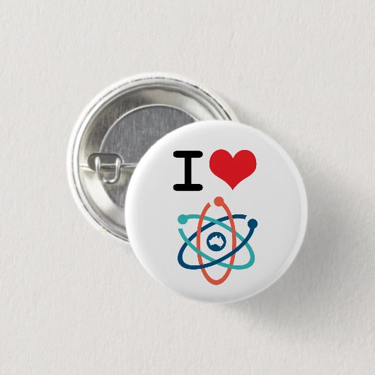 I Herz-Wissenschaft - Button (Vorne & Hinten)