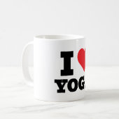 I Herz-Yoga-Tasse Kaffeetasse (Vorderseite Links)