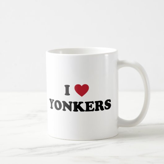 I Herz Yonkers New York Kaffeetasse (Rechts)